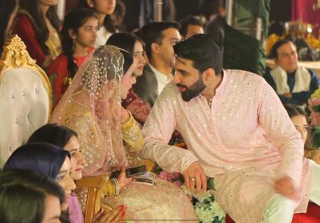 Couple on the nikah day